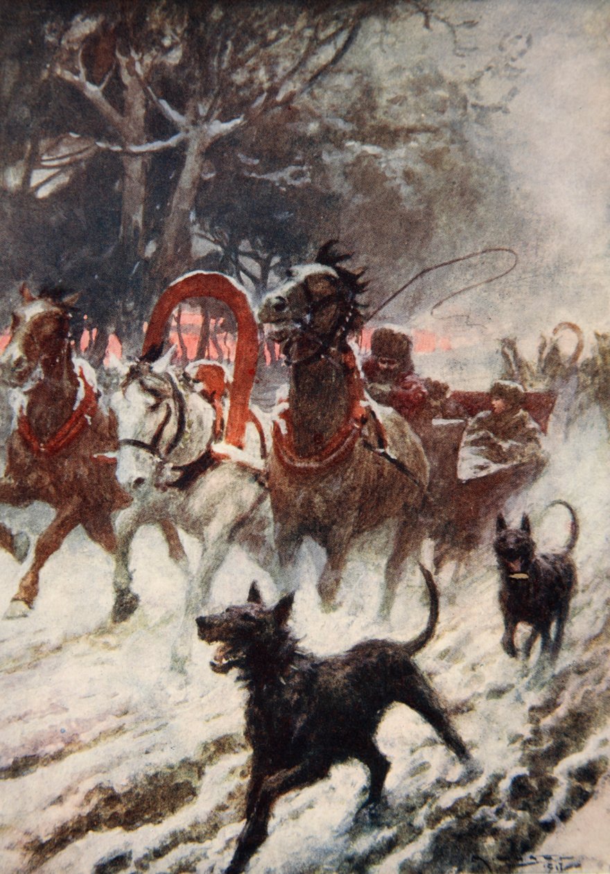 Elisabeth of Bohemia varastaa Unkarin kruunun (väri litho) tekijältä Arthur C. (after) Michael