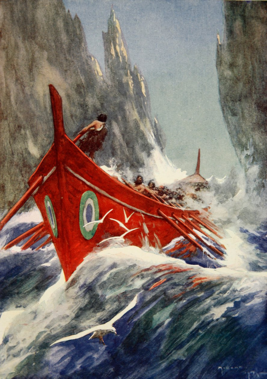 Jason ja argonautit, n. 1925 (väri litho) tekijältä Arthur C. (after) Michael