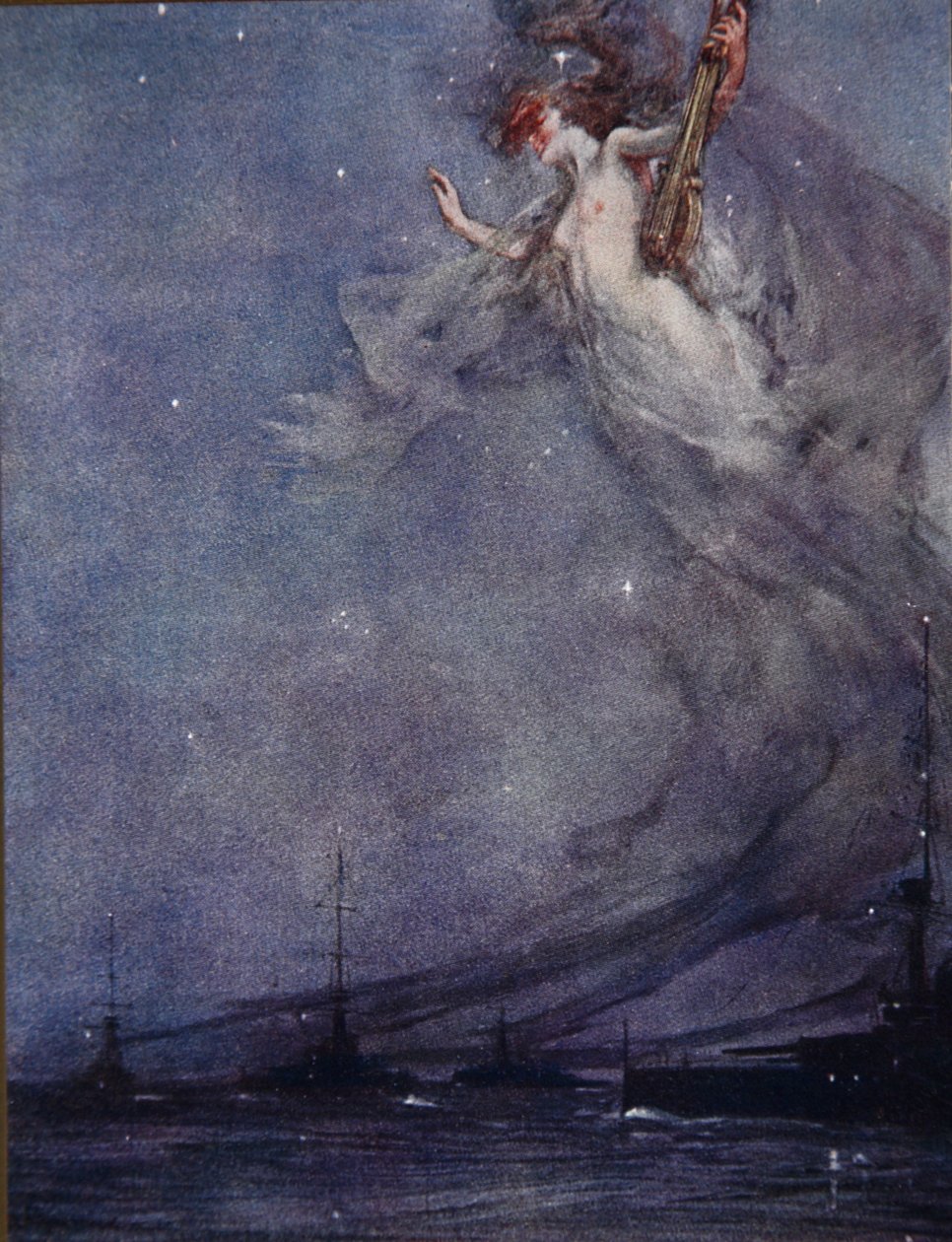 The Middle Watch, kuvitus Henry Newboltin (1862-1938) pubista "Drake