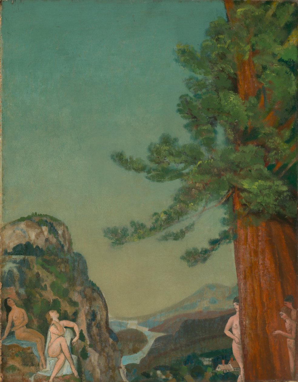 Kallioilla, n. 1898. tekijältä Arthur Davies