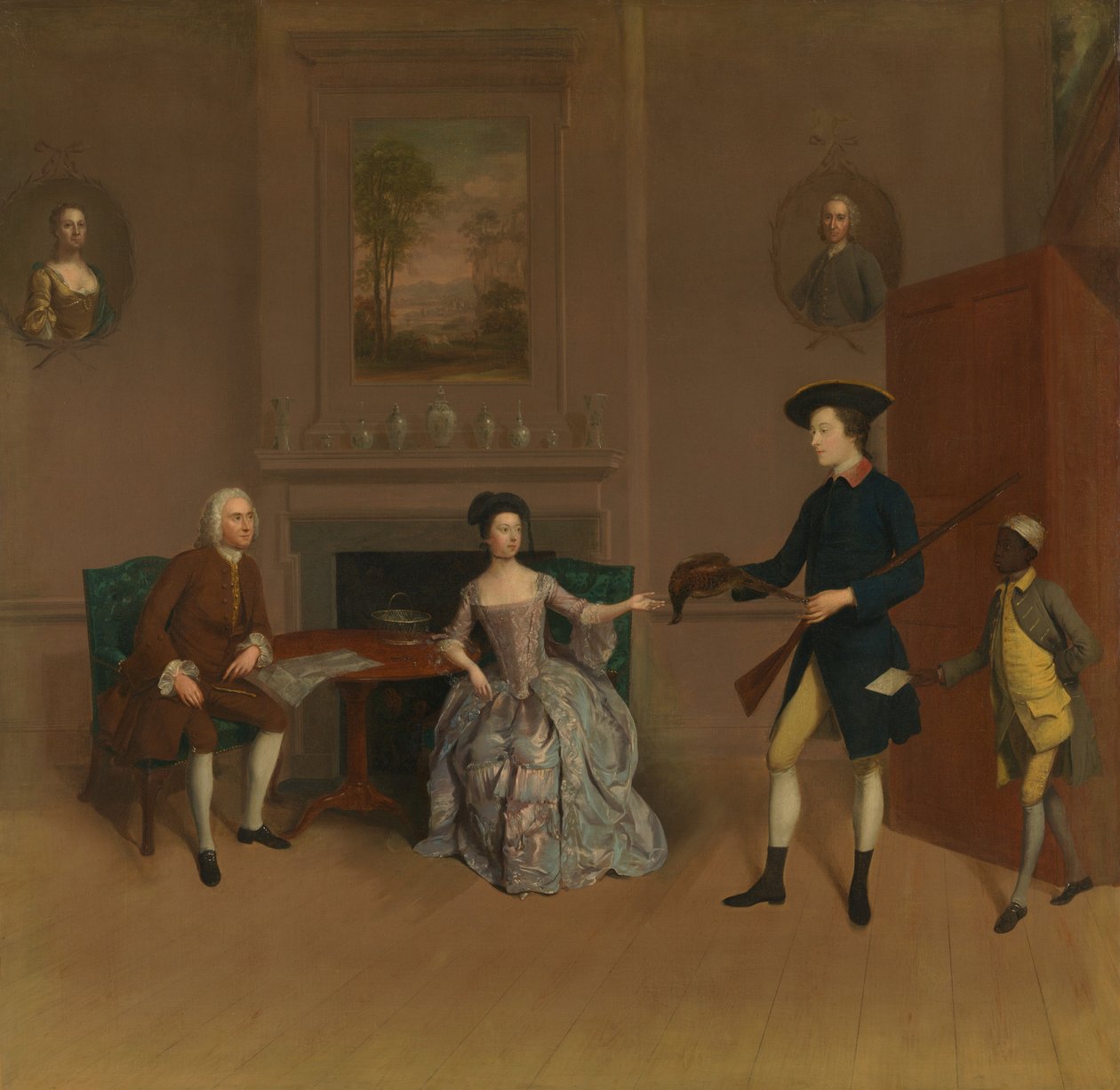 John Orde, hänen vaimonsa, Anne, hänen vanhin poikansa, William ja palvelija tekijältä Arthur Devis