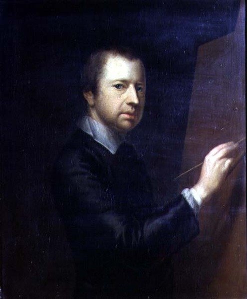 Omakuva, n. 1754 (öljy kankaalle) tekijältä Arthur Devis