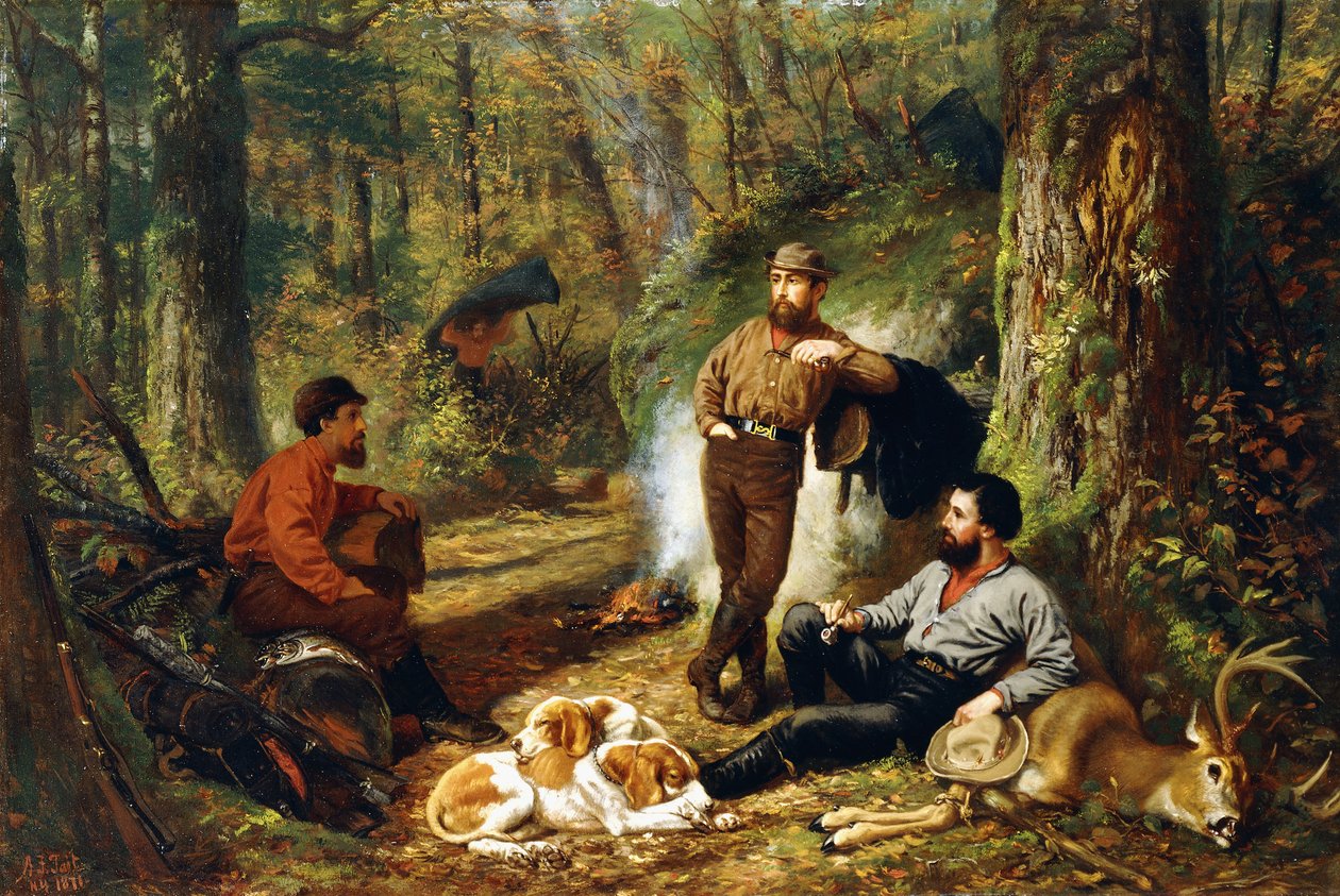 Pysähdy Portagessa, 1871 tekijältä Arthur Fitzwilliam Tait