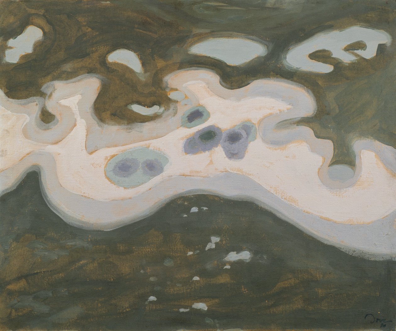 Lunta jäällä tekijältä Arthur Garfield Dove