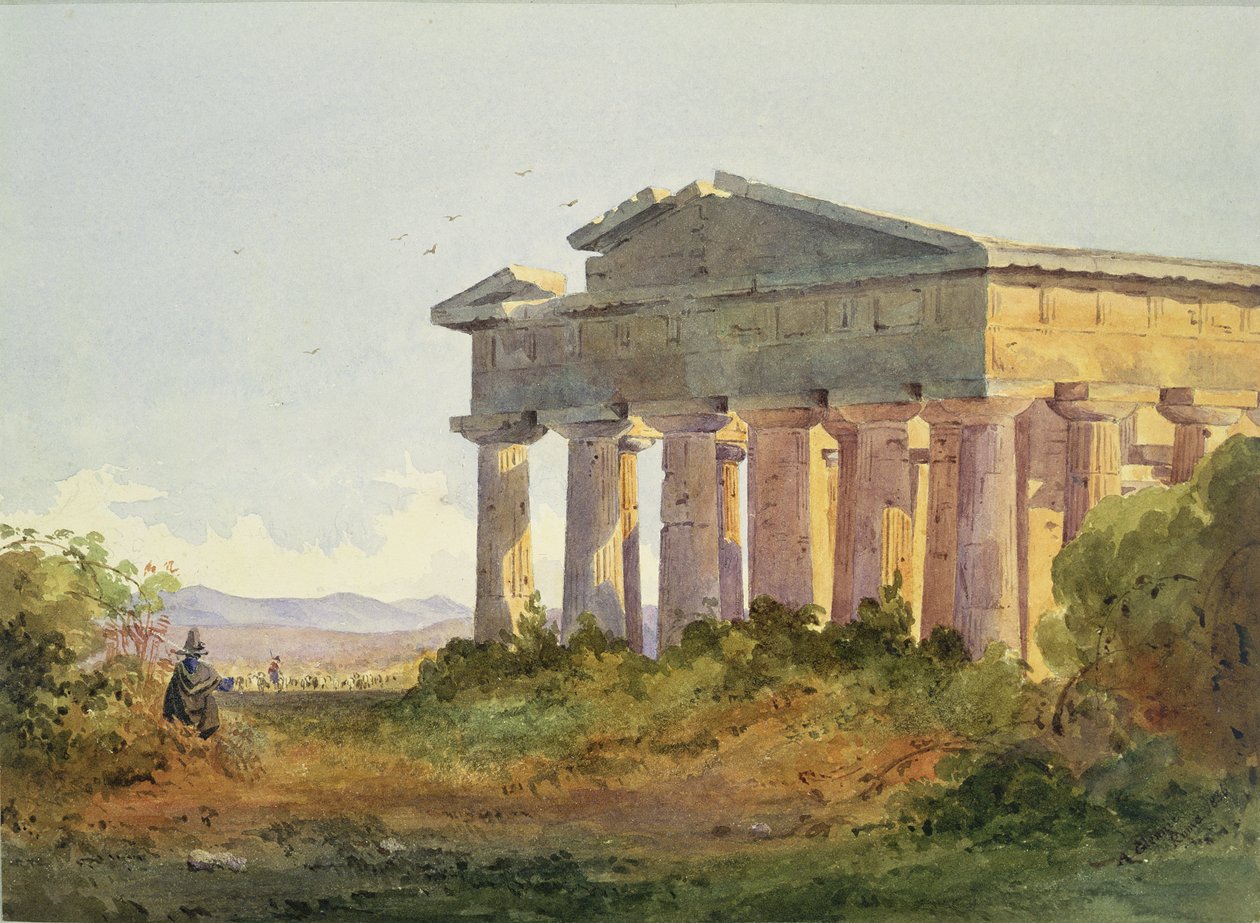 Maisema Paestumissa tekijältä Arthur Glennie