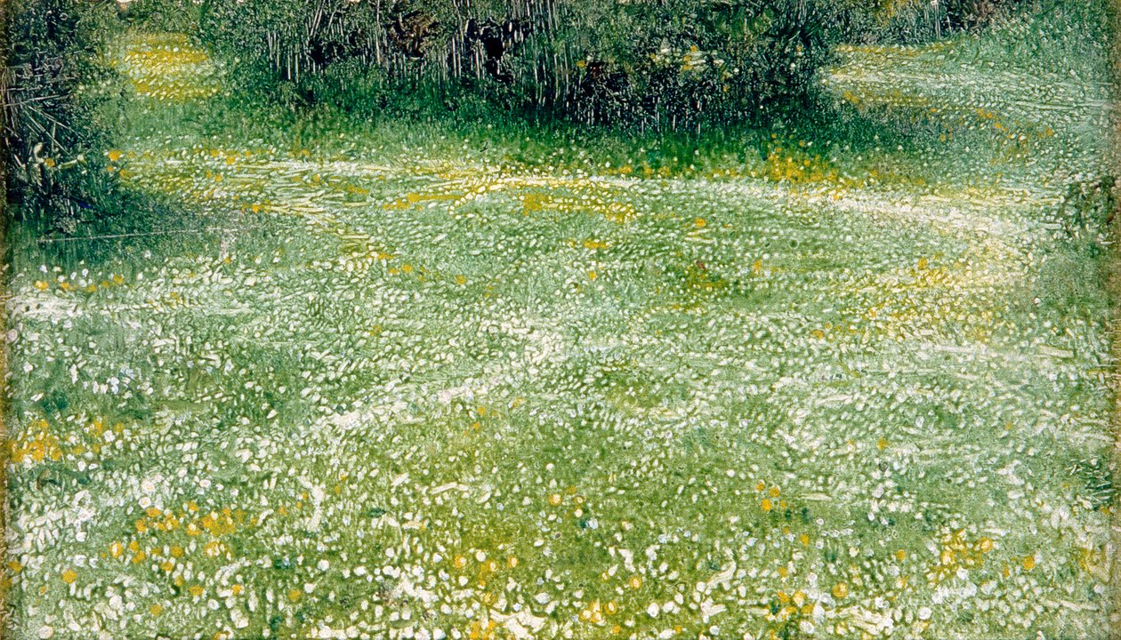 Päivänkakkaroita Burnhamissa, noin 1918 (öljy kankaalle). tekijältä Arthur Hacker