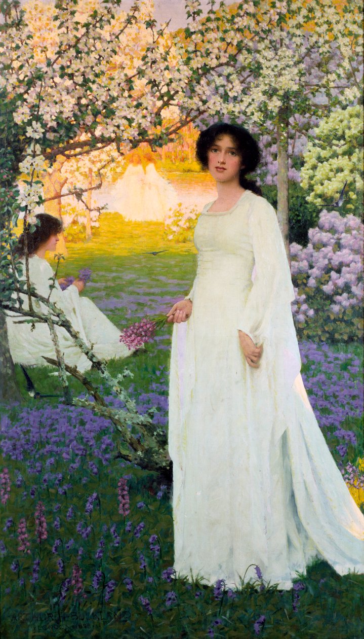 "Kevät", noin 1900-luvulla tekijältä Arthur Herbert