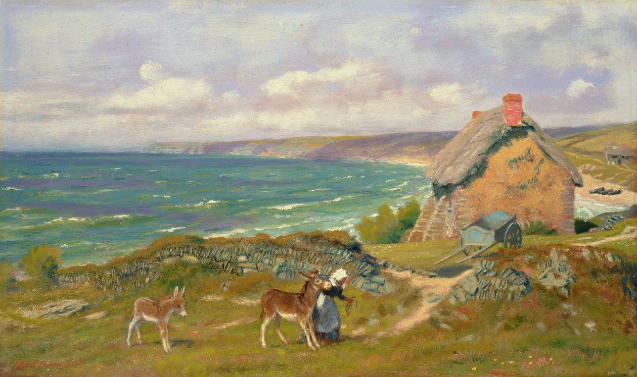 Länsimaan rannikkomaisema tekijältä Arthur Hughes