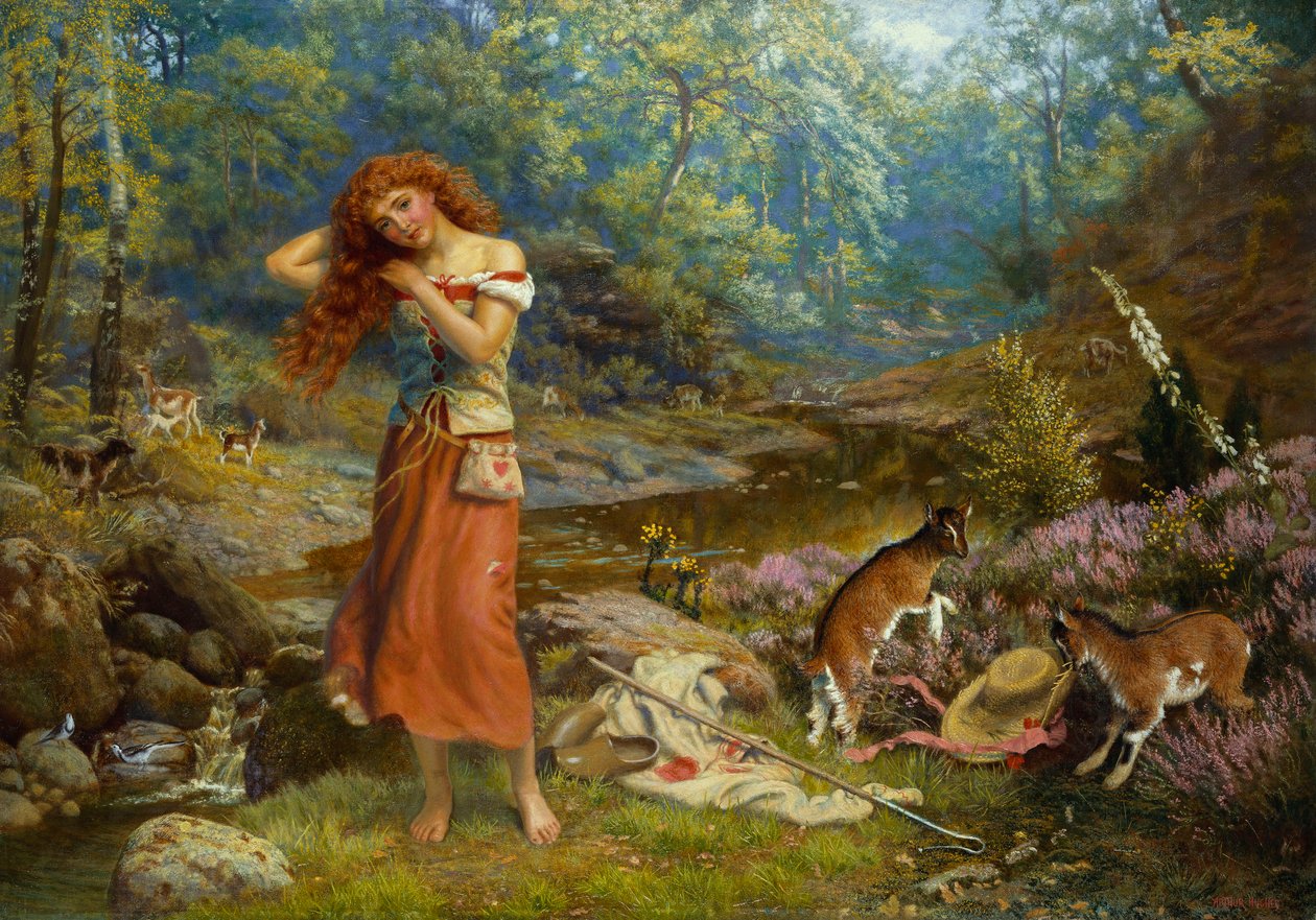 Audreyn wc, 1897 tekijältä Arthur Hughes