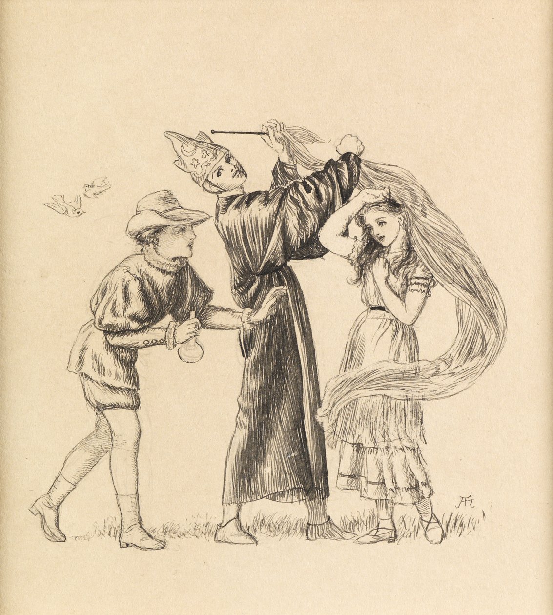 Komea on kuin Handsome Does, 1871 tekijältä Arthur Hughes