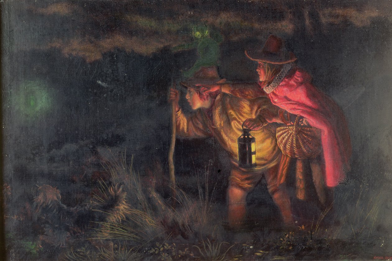 Jack O"Lantern, 1872 tekijältä Arthur Hughes