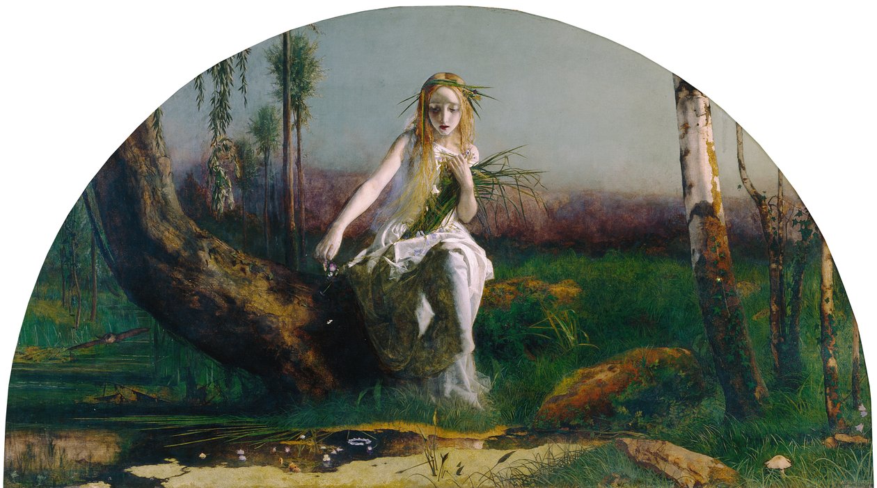 Ophelia tekijältä Arthur Hughes