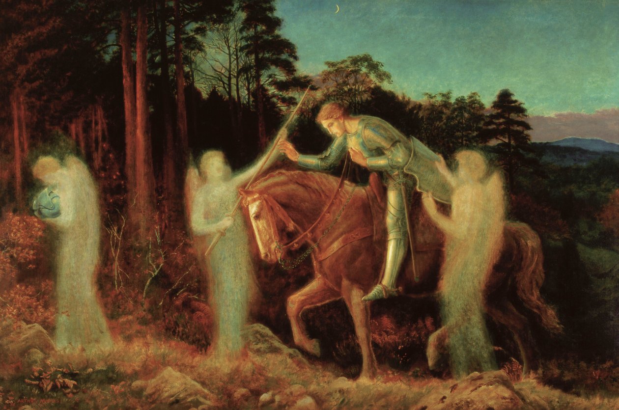 Sir Galahad, 1867-1892 tekijältä Arthur Hughes
