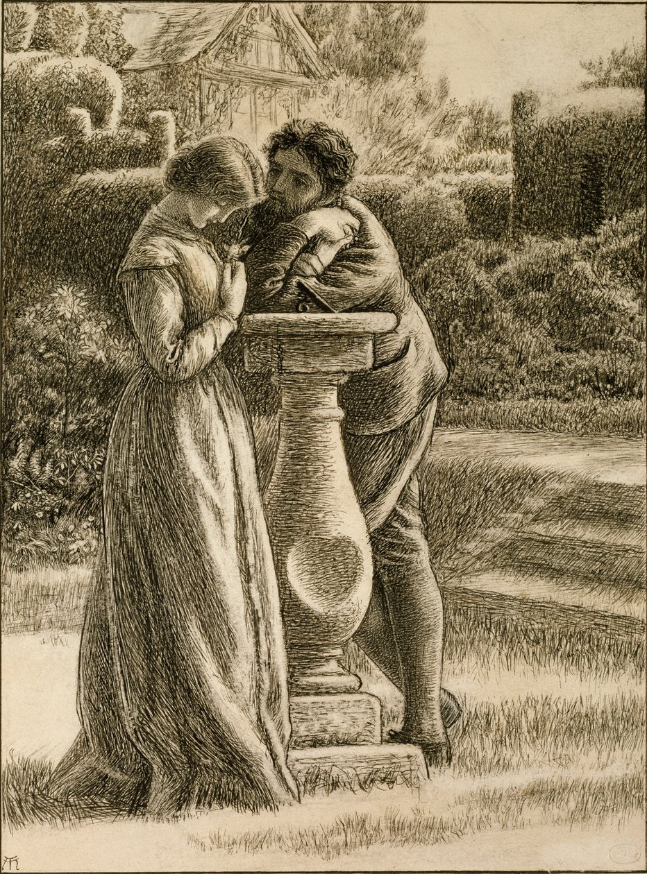 Kellotaulu, 1871 tekijältä Arthur Hughes