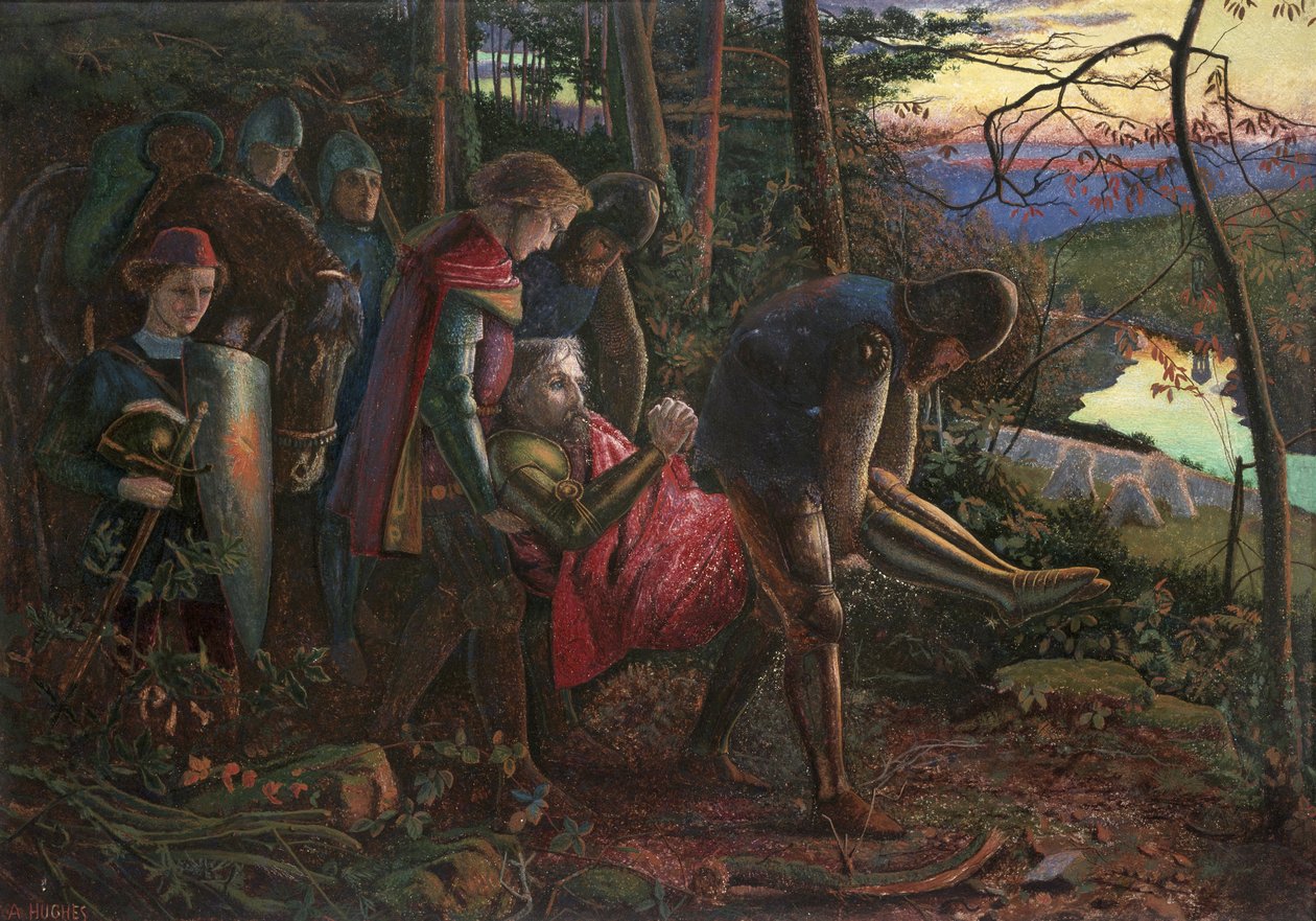 Auringon ritari, 1860 tekijältä Arthur Hughes