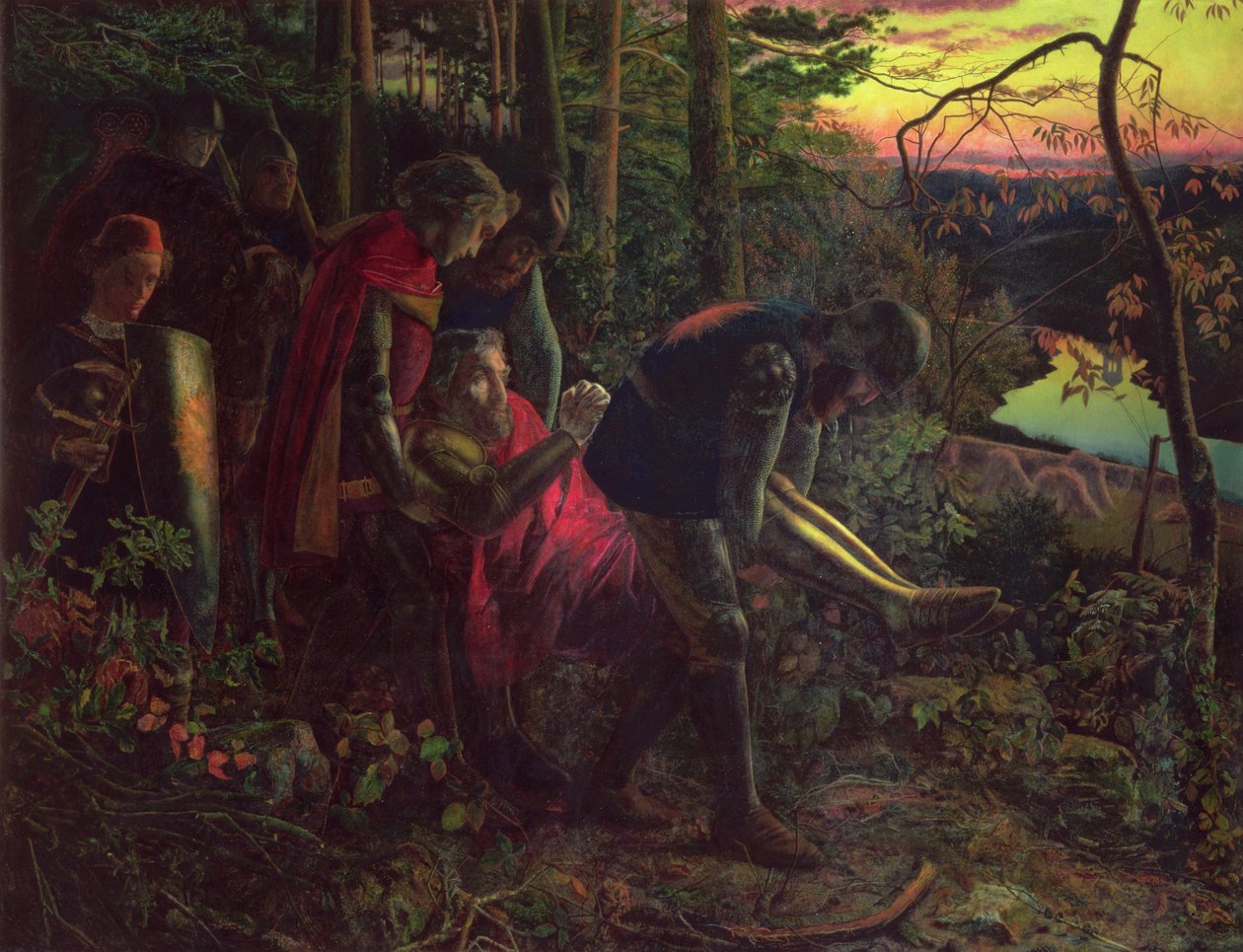 Auringon ritari n. 1859-60 tekijältä Arthur Hughes