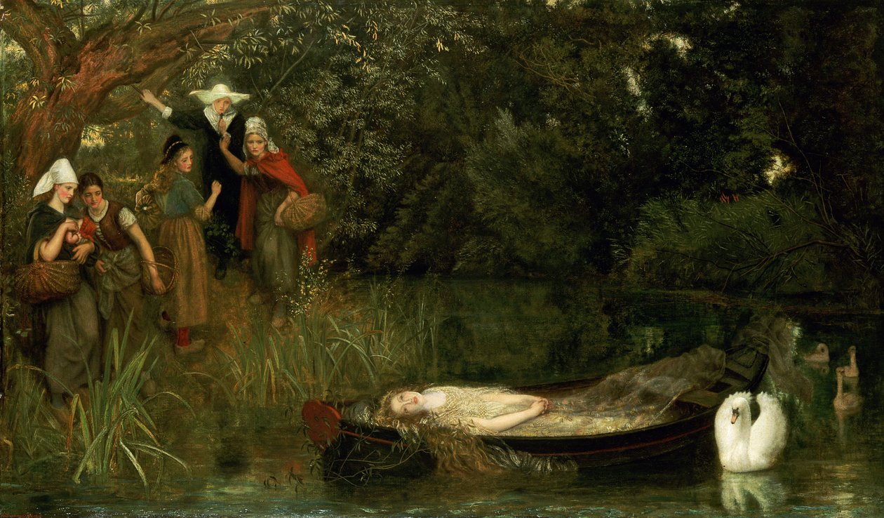 The Lady of Shalott, 1873 tekijältä Arthur Hughes