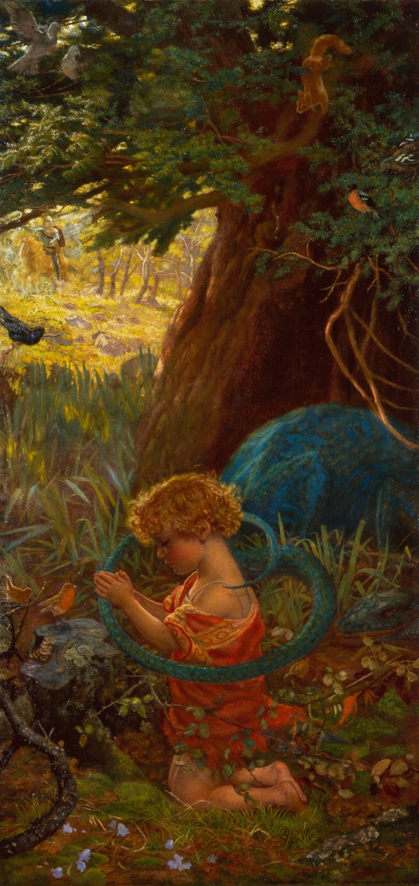 The Rescue (öljy kankaalle) tekijältä Arthur Hughes