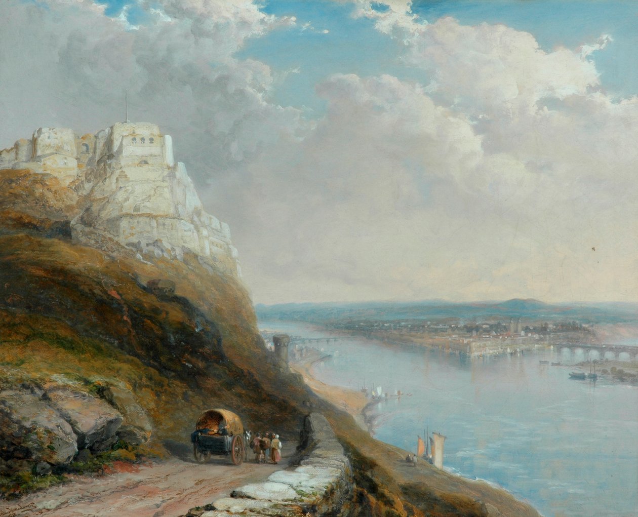Coblenz Ehrenbreitsteinista, 1898 tekijältä Arthur Joseph Meadows