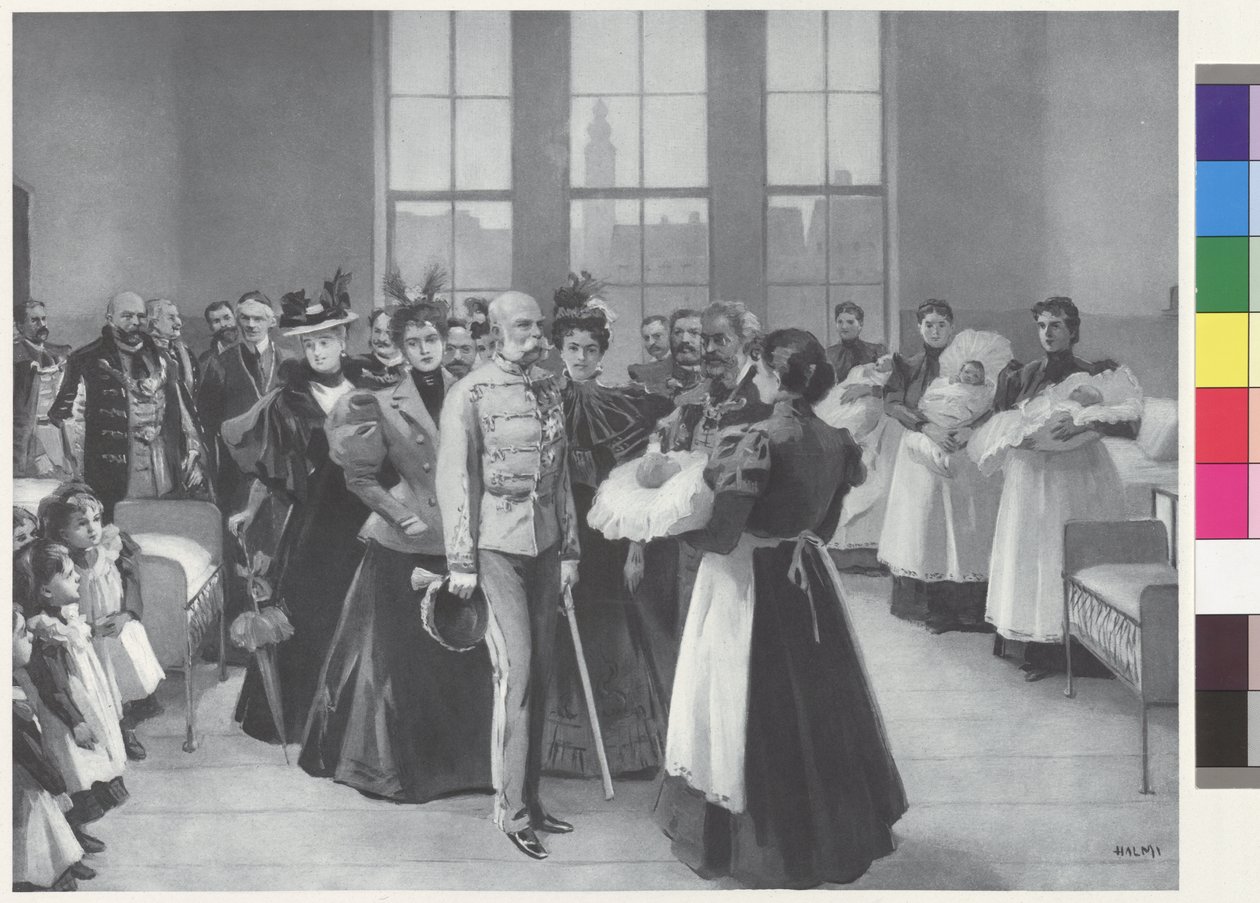 Keisari Franz Joseph seurueineen tekijältä Arthur Lajos Halmi