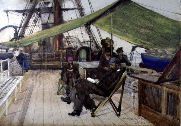 "Magdalan" laivalla tekijältä Arthur Melville