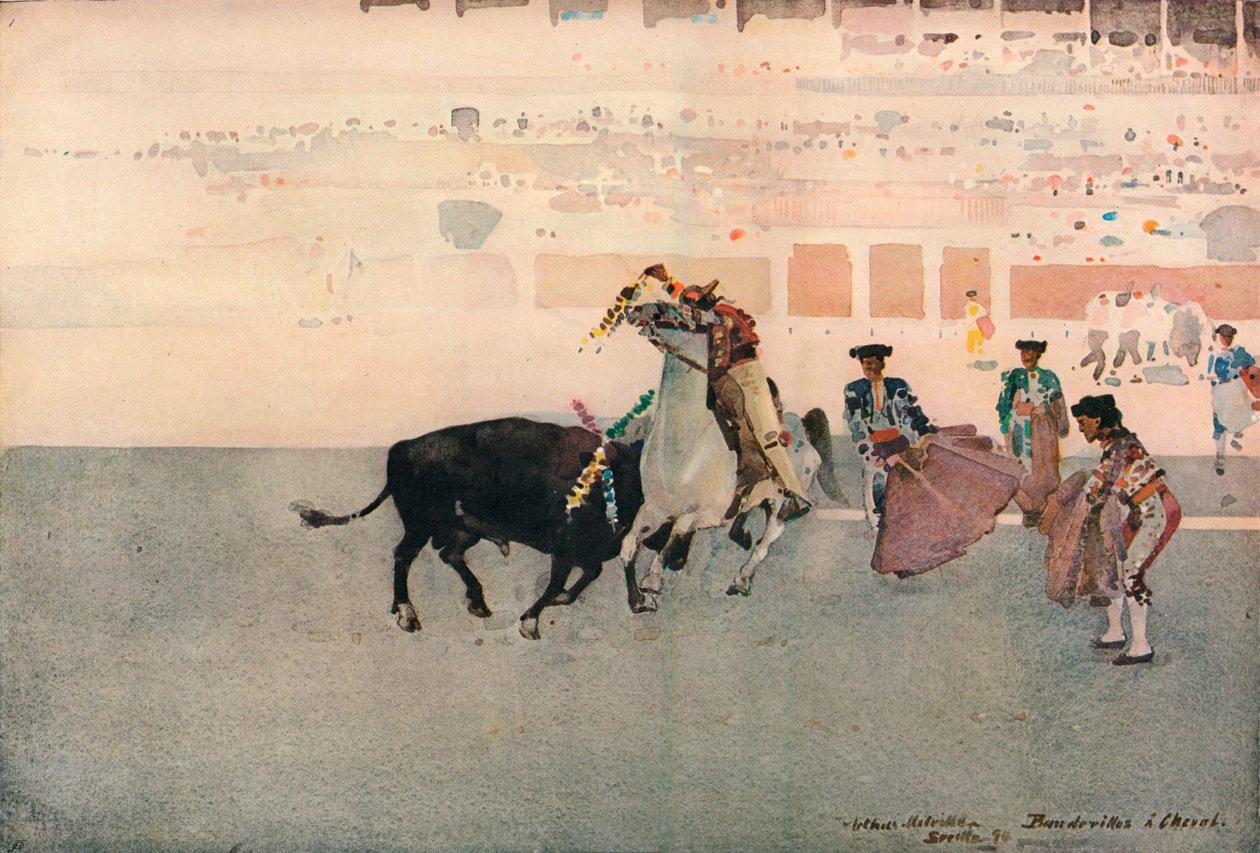 Picadors, Sevilla, 1893, 1906 tekijältä Arthur Melville