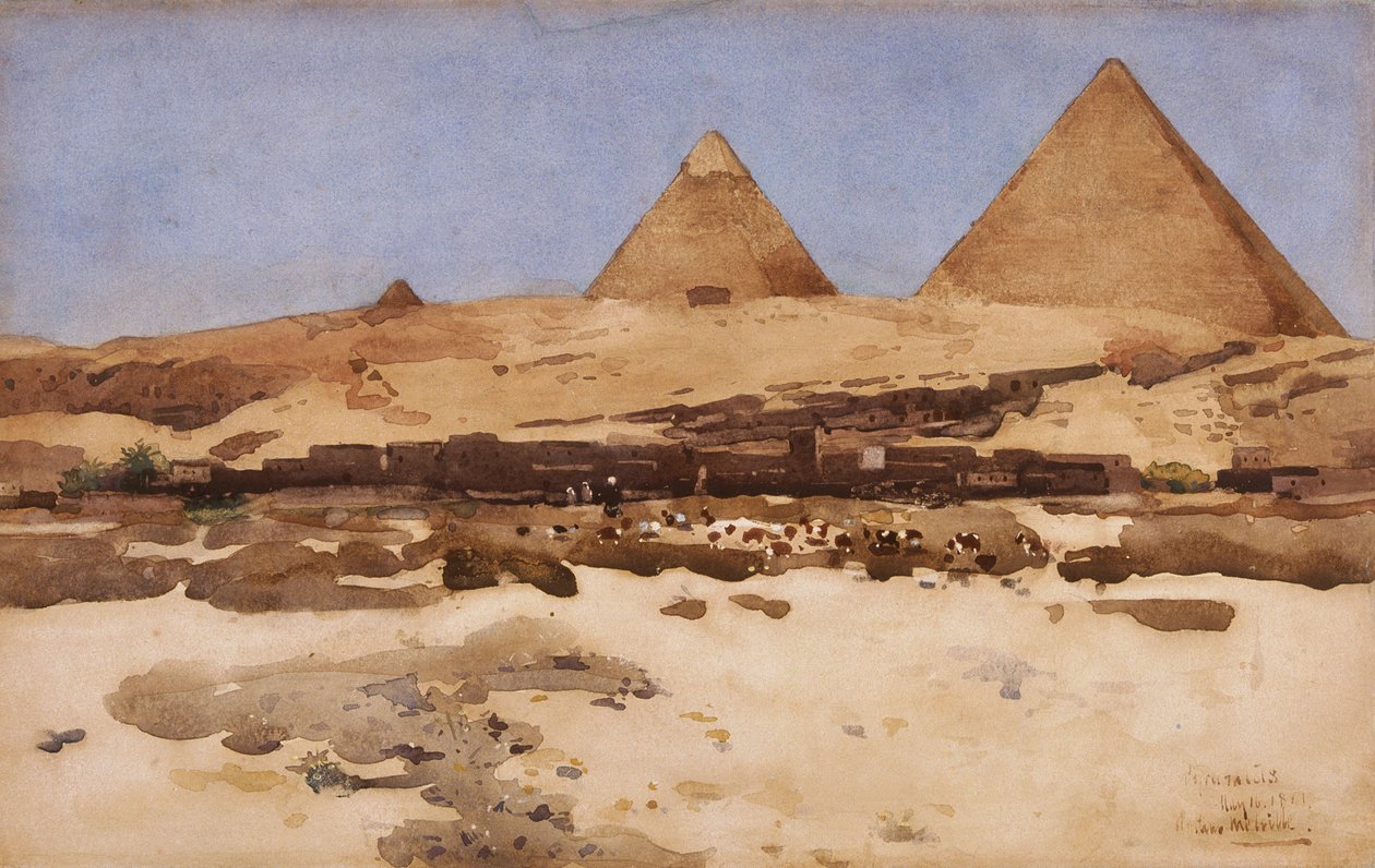Pyramidit, 1881 tekijältä Arthur Melville