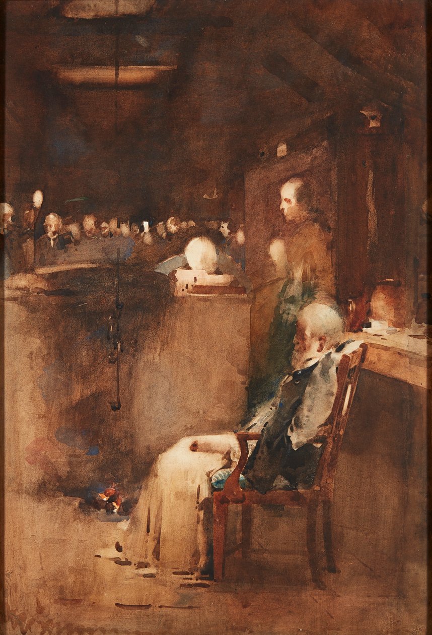 Study For the Old Covenanter (akvarelli) tekijältä Arthur Melville