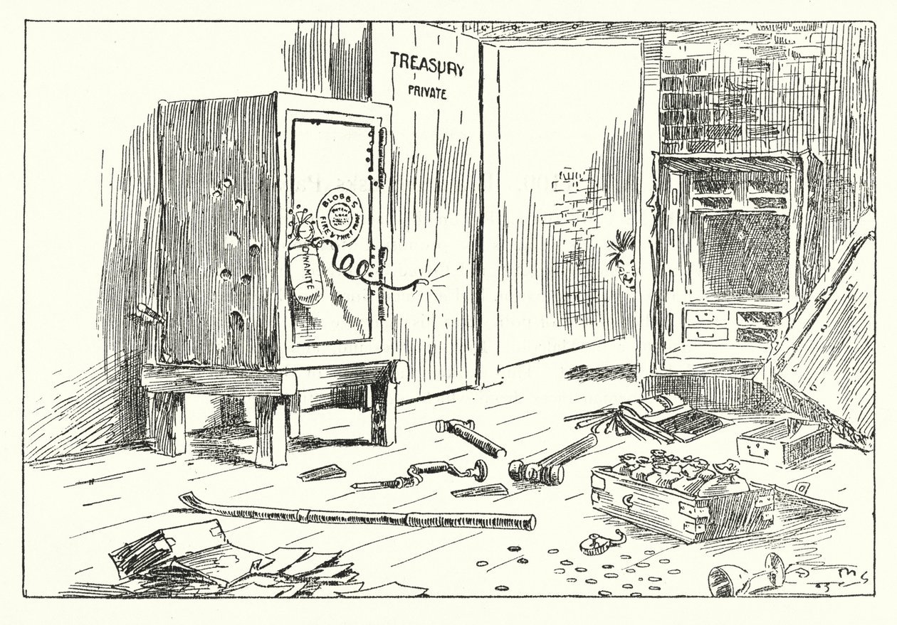 AD 1100, kuninkaallinen murtovaras (litografia) tekijältä Arthur Moreland