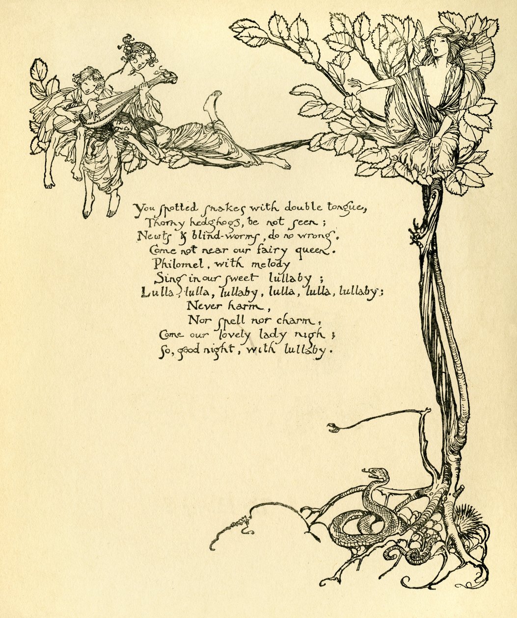 Juhannusyön unelma tekijältä Arthur Rackham
