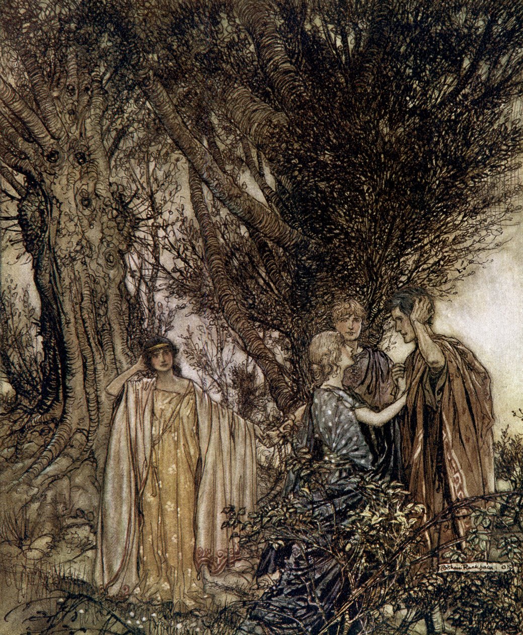 Juhannusyön unelma tekijältä Arthur Rackham