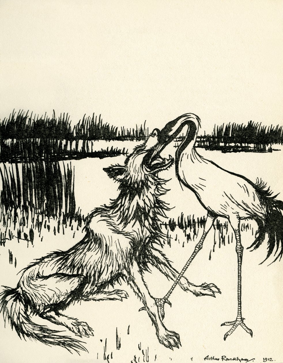 Aisopoksen tarinat tekijältä Arthur Rackham
