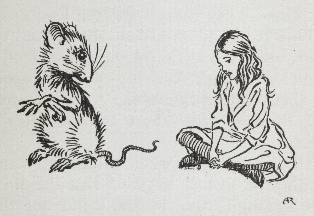 Liisa ja hiiri tekijältä Arthur Rackham