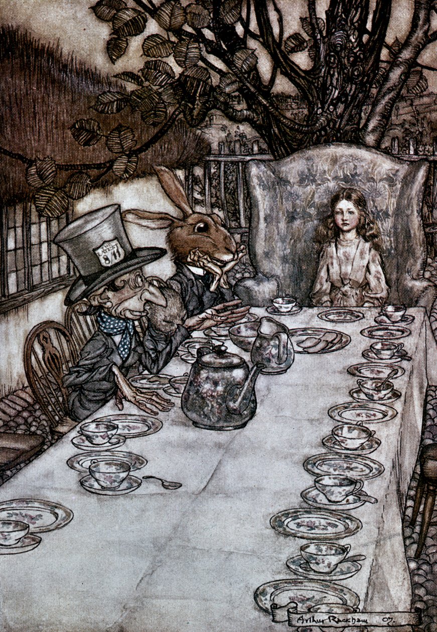 Liisa ihmemaassa, 1917 tekijältä Arthur Rackham