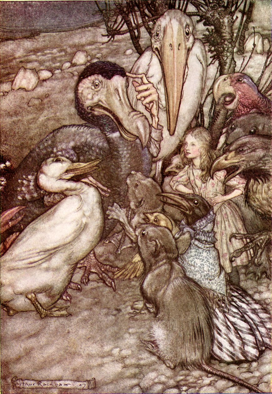 Lewis Carrollin Liisa seikkailut ihmemaassa tekijältä Arthur Rackham