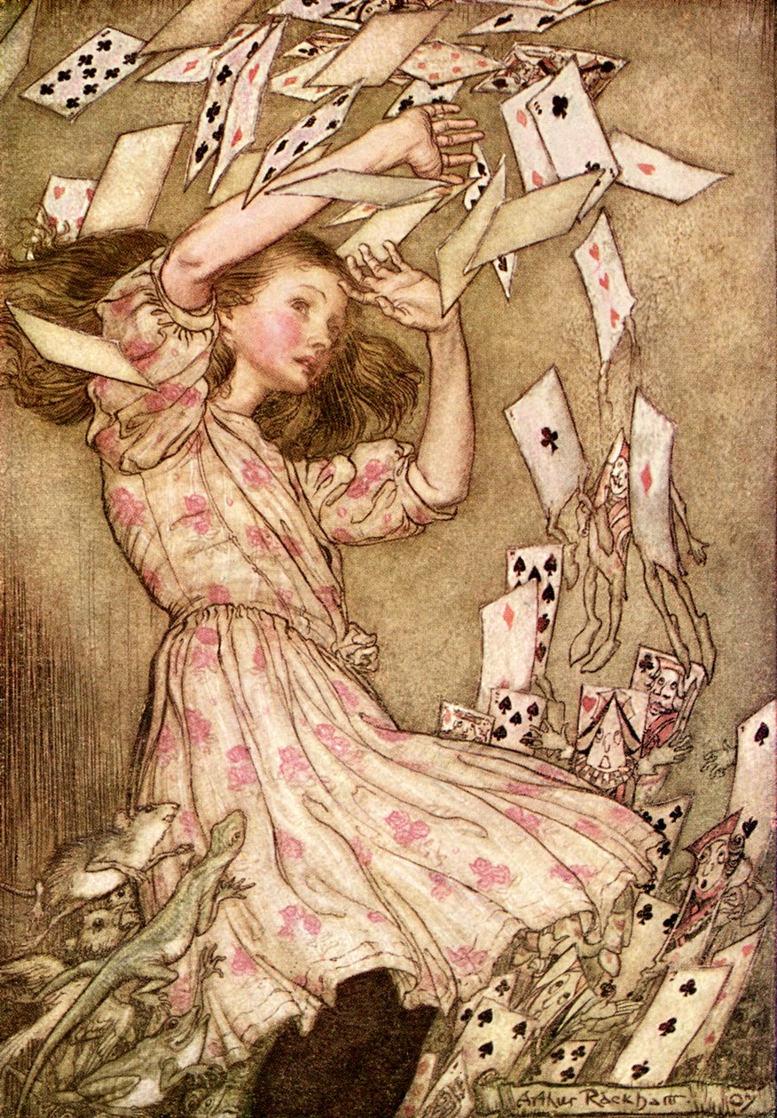 Lewis Carrollin Liisa seikkailut ihmemaassa tekijältä Arthur Rackham