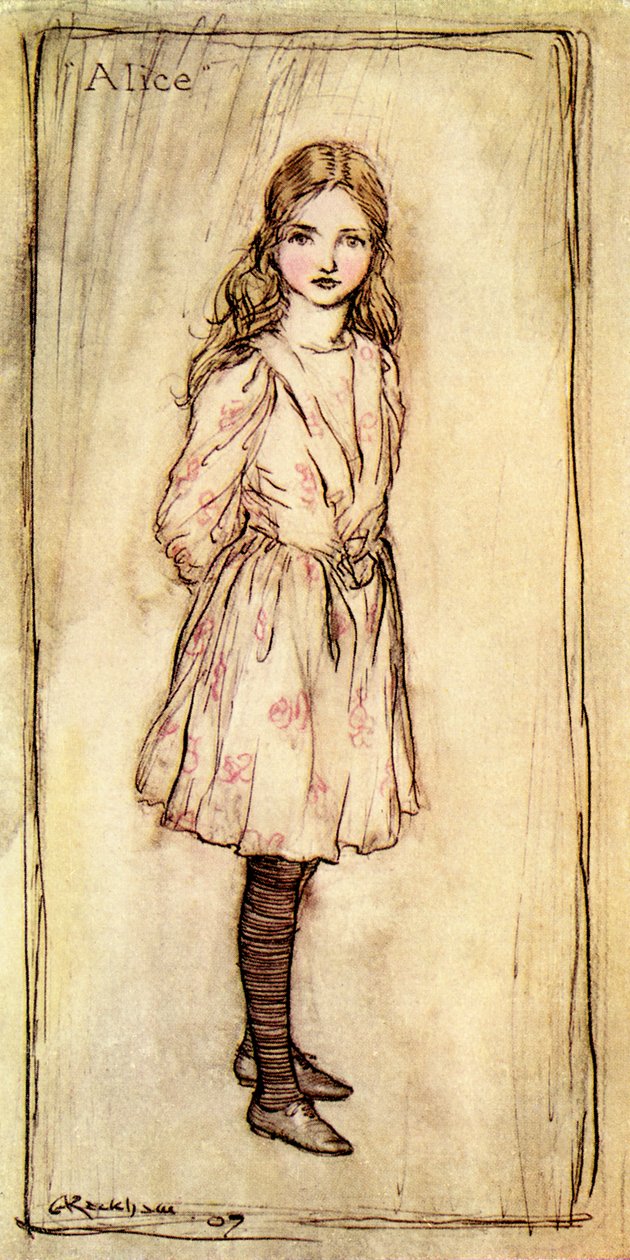 Lewis Carrollin Liisa seikkailut ihmemaassa tekijältä Arthur Rackham
