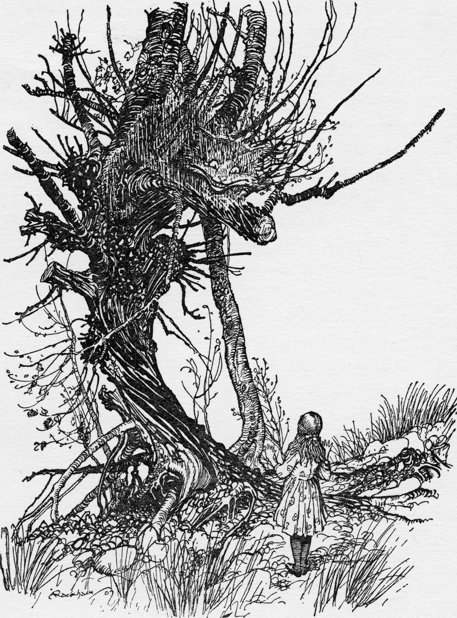 Lewis Carrollin Liisa seikkailut ihmemaassa tekijältä Arthur Rackham