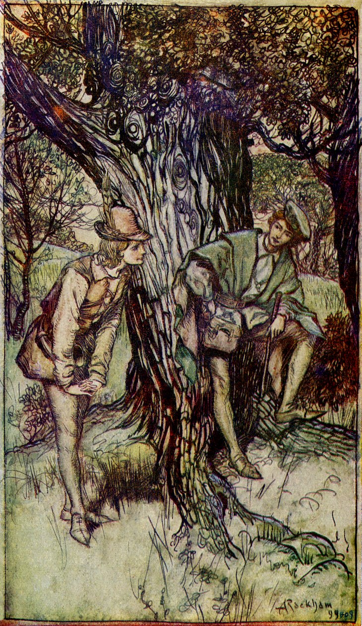 Kuten pidät, William Shakespeare tekijältä Arthur Rackham