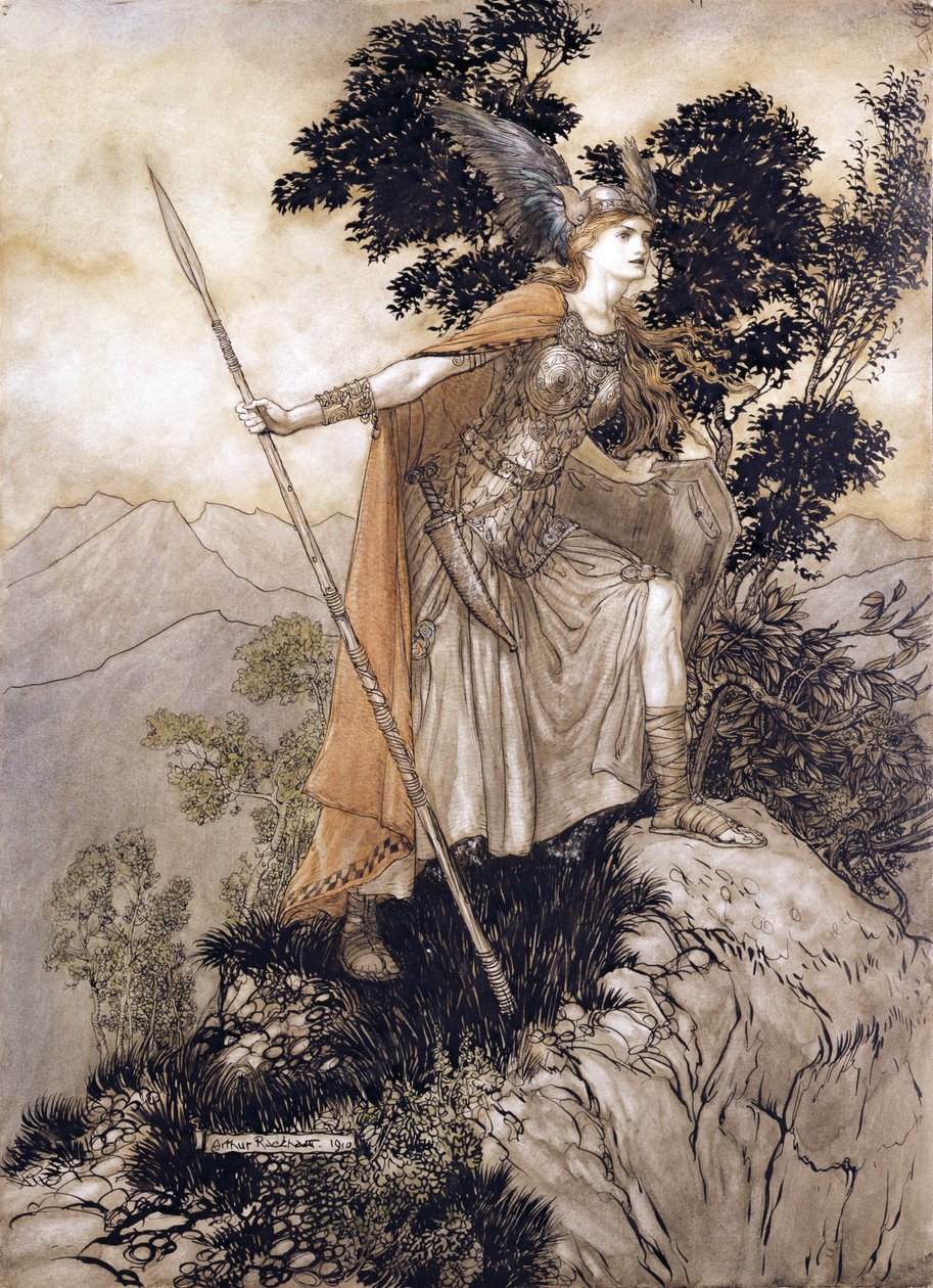 Huonekalut ja erilaiset esineet 1100- ja 1300-luvuilta tekijältä Arthur Rackham