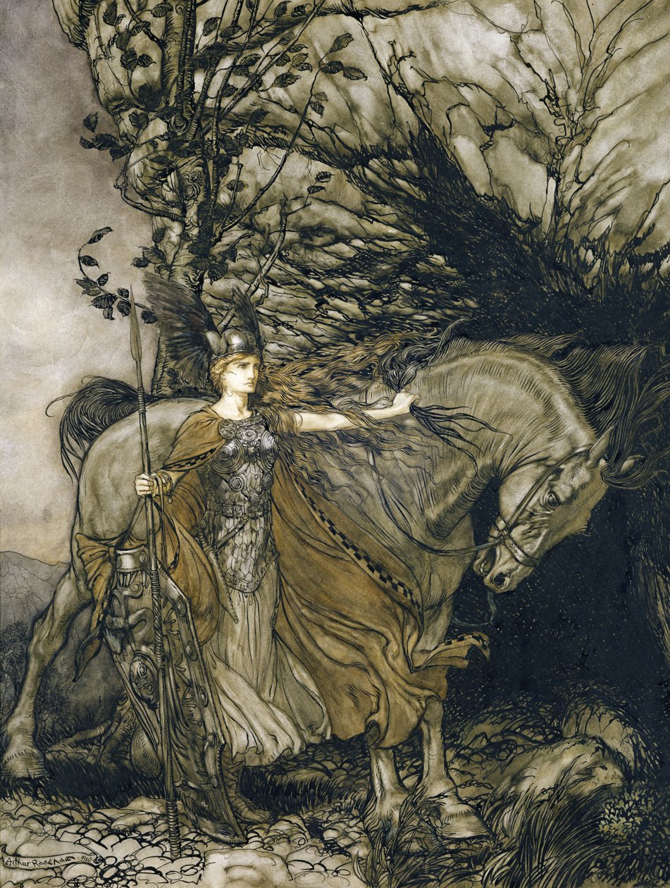 Brunnhilde tekijältä Arthur Rackham