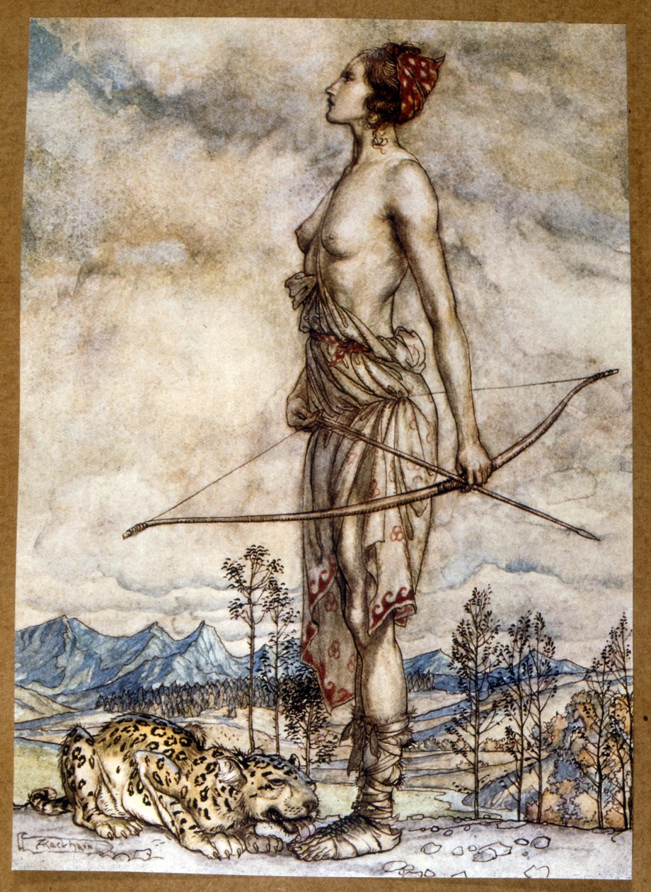Comus on naamio siveyden kunniaksi tekijältä Arthur Rackham