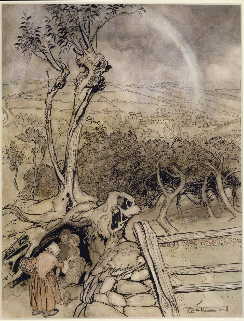Missä sateenkaari loppuu tekijältä Arthur Rackham