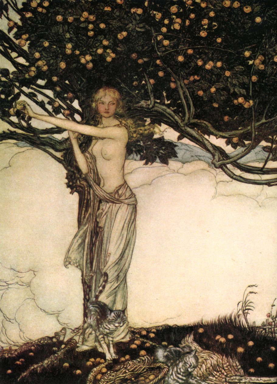 Freia, kaunis, vuodelta 1910. tekijältä Arthur Rackham