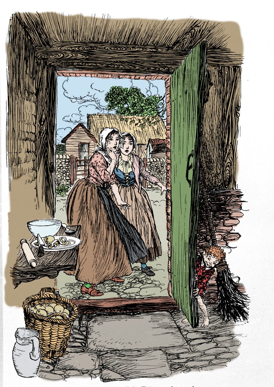 Arthur RACKHAMin (1867-1939) kuvitus William SHAKESPEAREN kesäyön unelmaan tekijältä Arthur Rackham