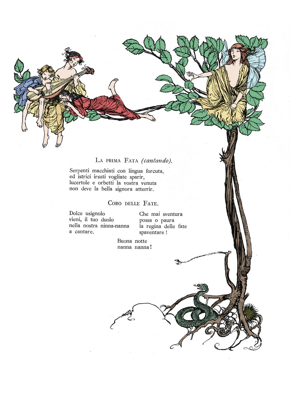 William SHAKESPEARE:n kuvitus kesäyön unelmaan tekijältä Arthur Rackham