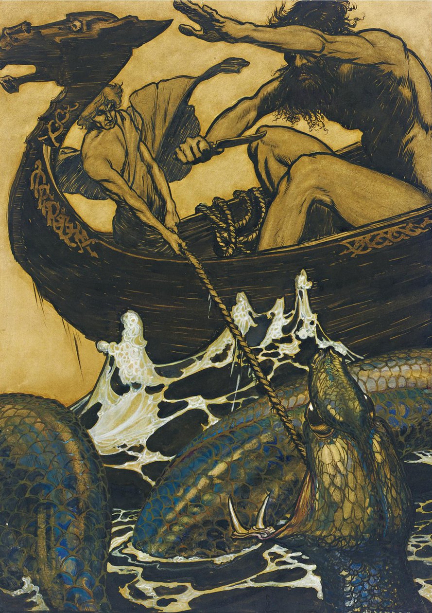 Kuvitus The Eddalle tekijältä Arthur Rackham