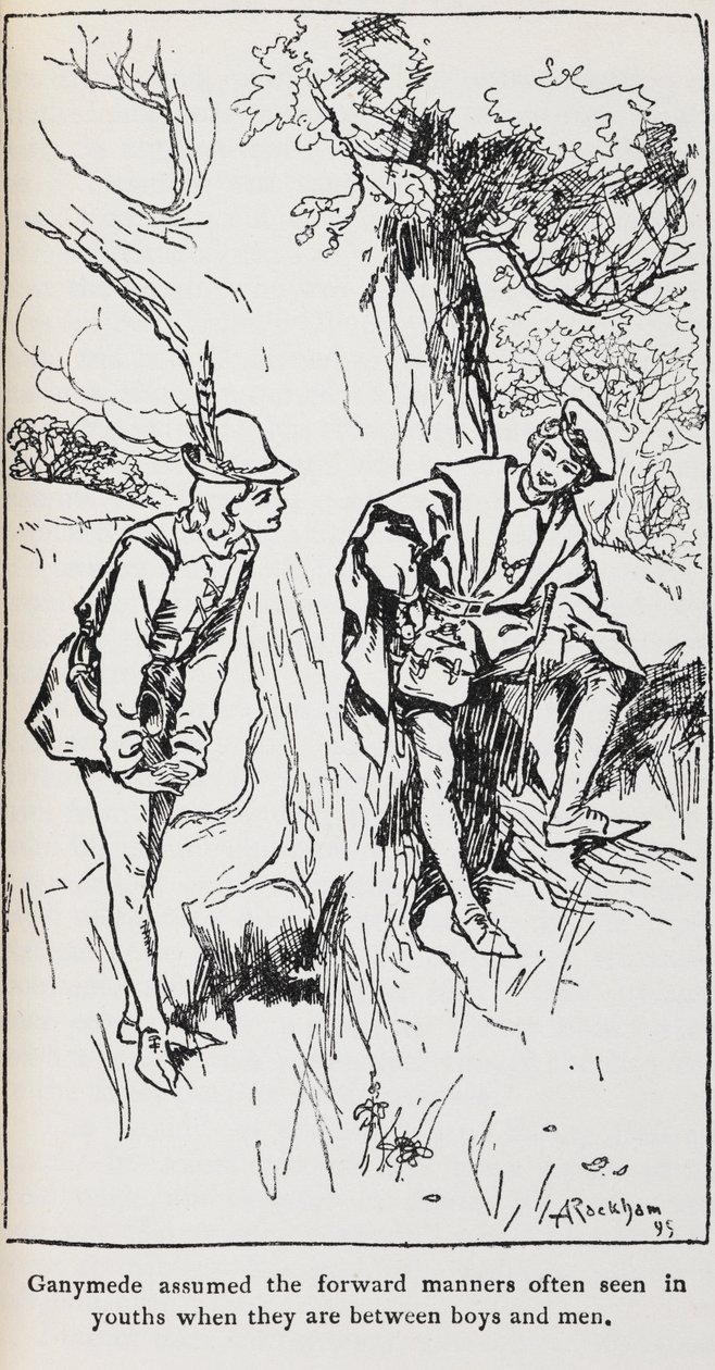 Kuva Ganymedesta Kuten haluat. tekijältä Arthur Rackham