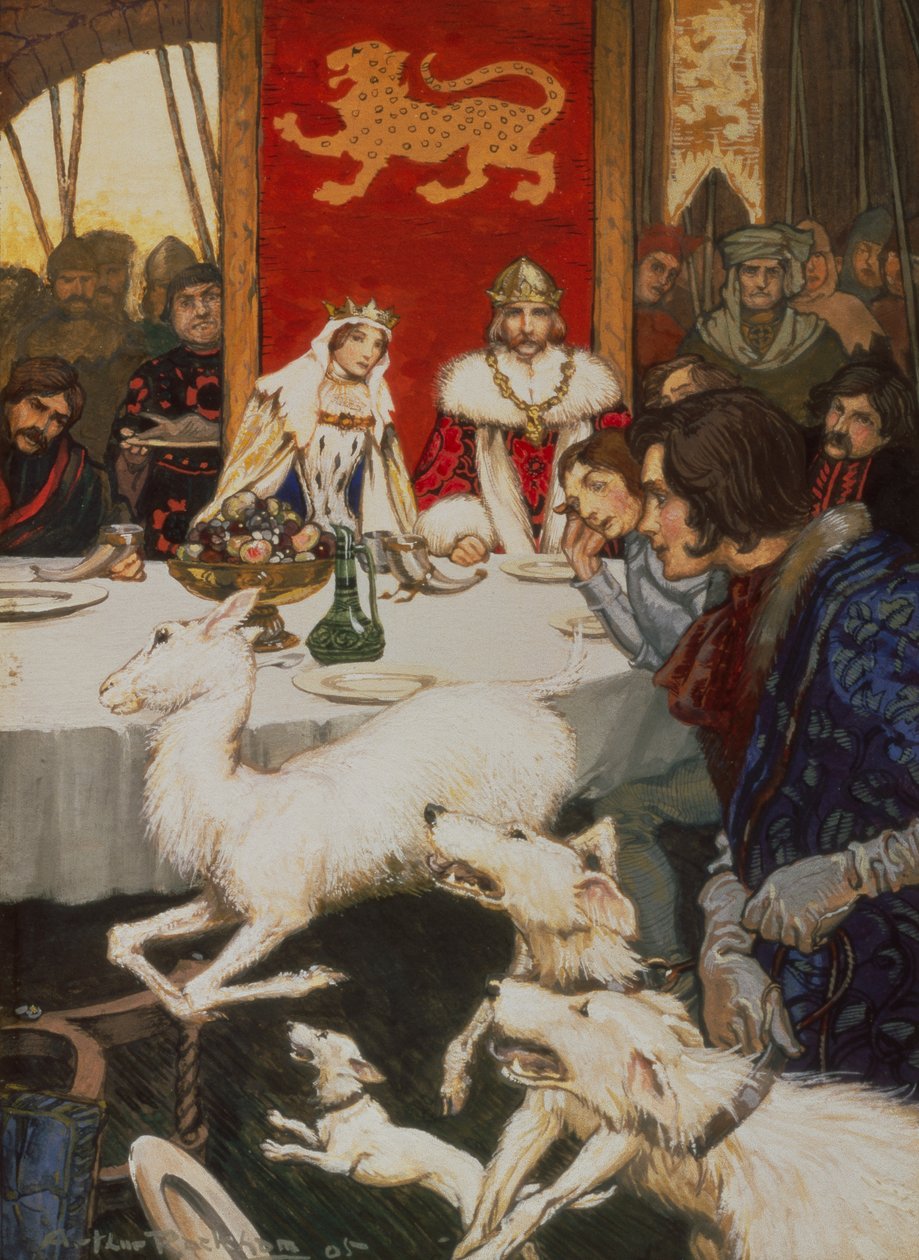 Kuningas Arthurin hääjuhla tekijältä Arthur Rackham