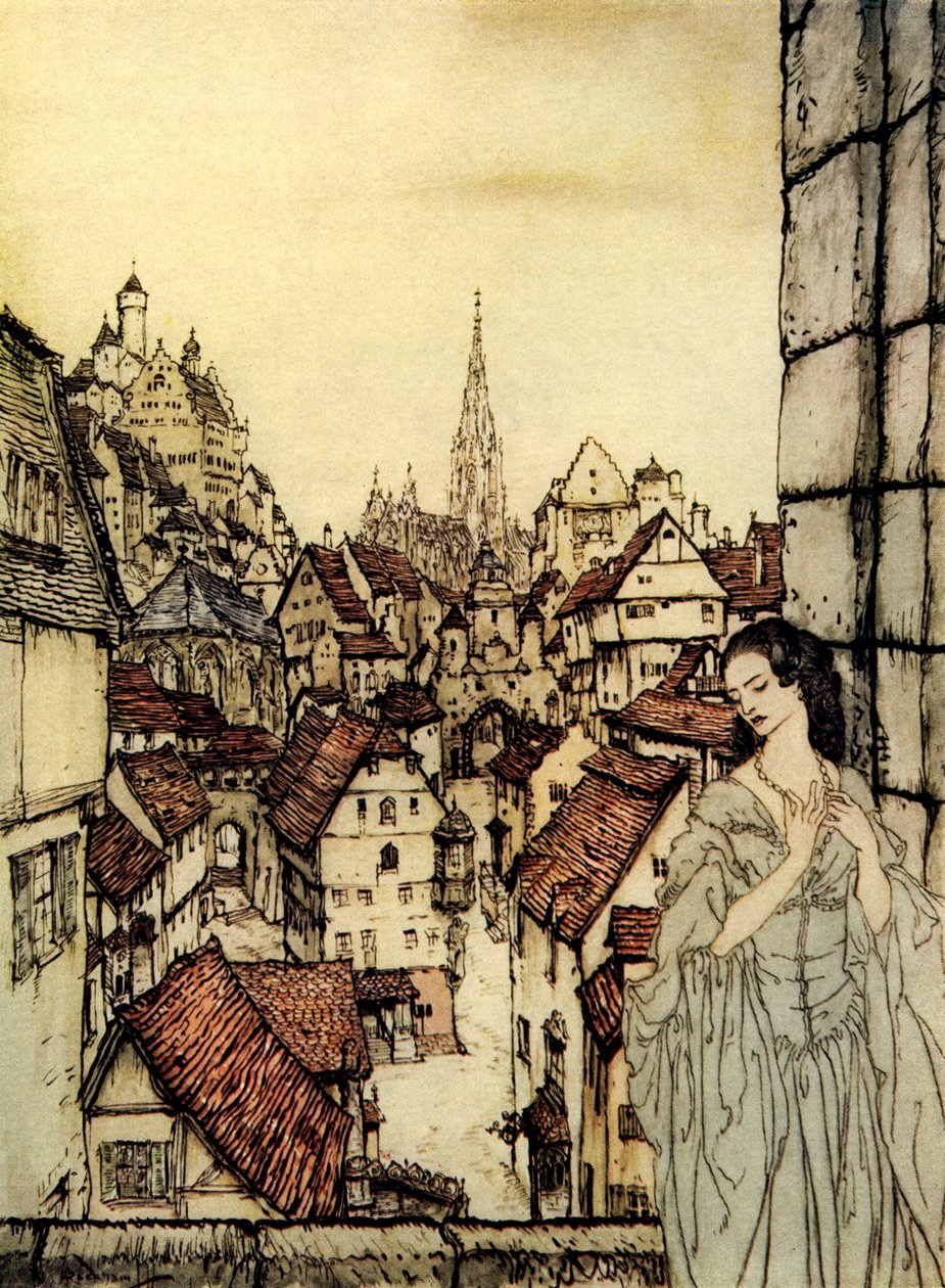 Edgar Allan Poen Ligeia tekijältä Arthur Rackham